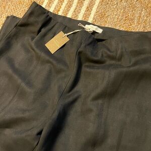 NWT Ann Mashburn Faye cropped vegan suede pants